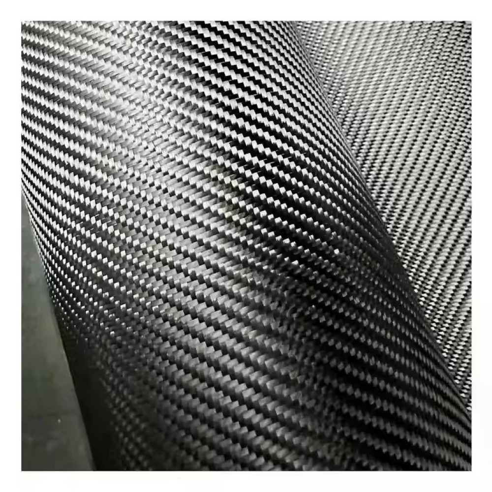 High Strength 3k 6k 12K T300 T600 200gsm 2x2 Twill Weave Setting Lightweight Carbon Fiber Fabric Roll Carbon Fiber Cloth