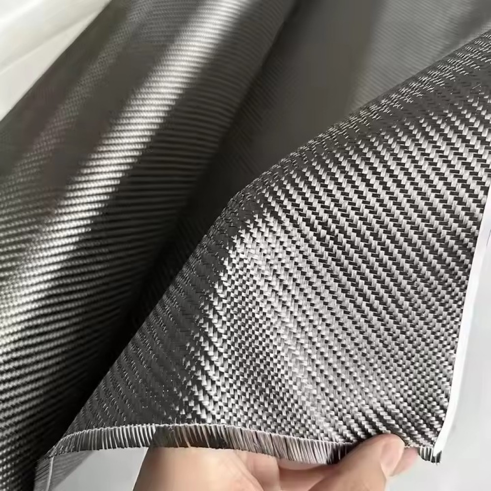 High Strength 3k 6k 12K T300 T600 200gsm 2x2 Twill Weave Setting Lightweight Carbon Fiber Fabric Roll Carbon Fiber Cloth