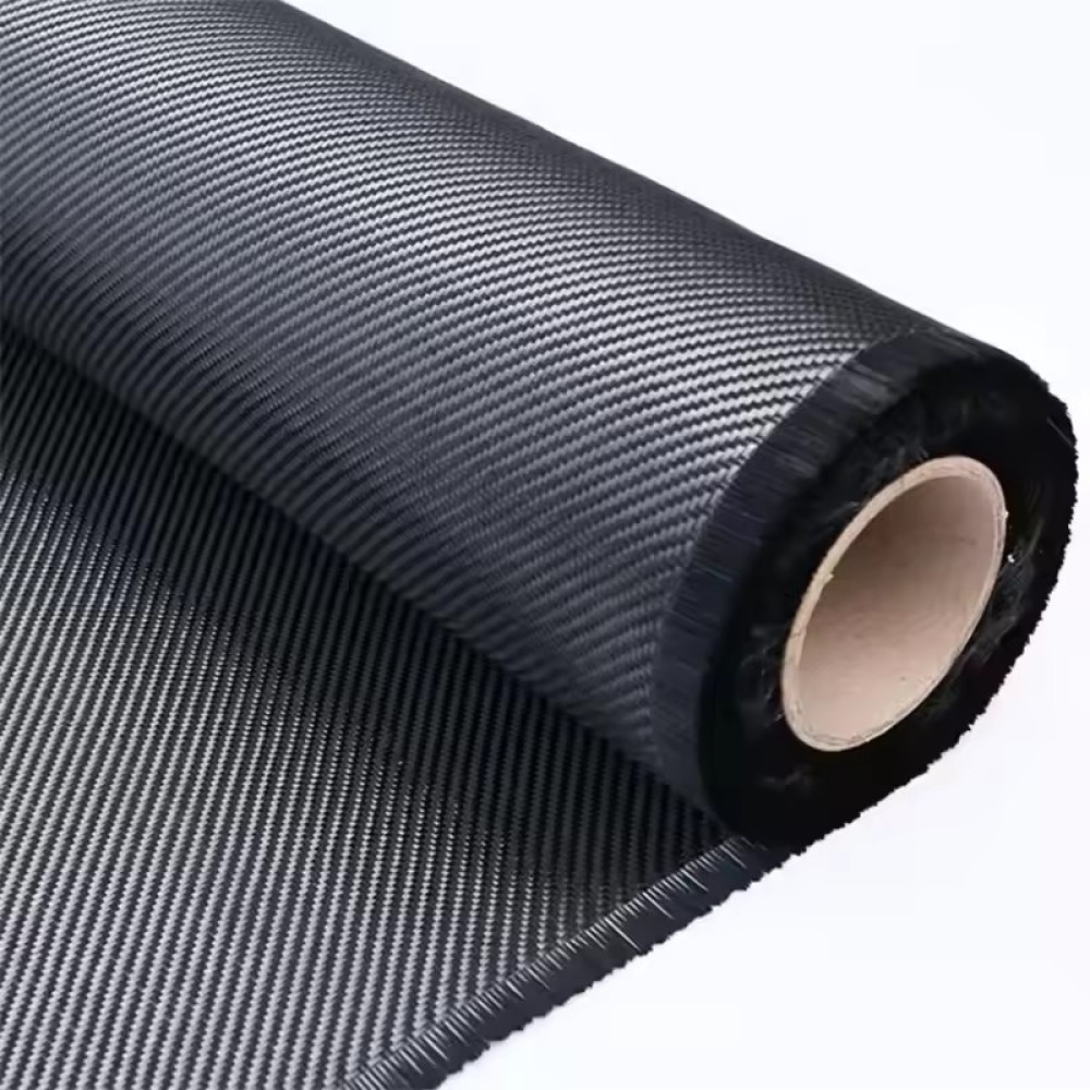 High Strength 3k 6k 12K T300 T600 200gsm 2x2 Twill Weave Setting Lightweight Carbon Fiber Fabric Roll Carbon Fiber Cloth
